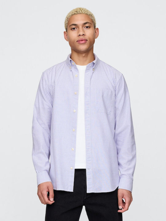 GAP Langärmlig Baumwolle Hemd Blumen Purple