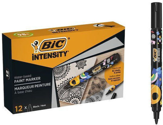 BIC Intensity Μαρκαδόροι Black Σετ 12τμχ