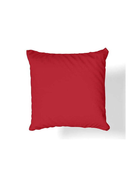Oritex Dekorativer Kissenbezug aus 100% Baumwolle Red 40x40cm.