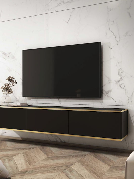 Κρεμαστό Έπιπλο Τηλεόρασης Oro Ανθρακί 175x30x32cm