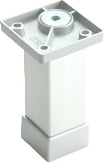 Furniture Leg Square Cover White Matte 32x32mm Mesan 249-1044109102 150mm