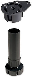 Picior Plastic Bucătărie Emuca Divizibil Negru 223-3911917#48 120-150mm