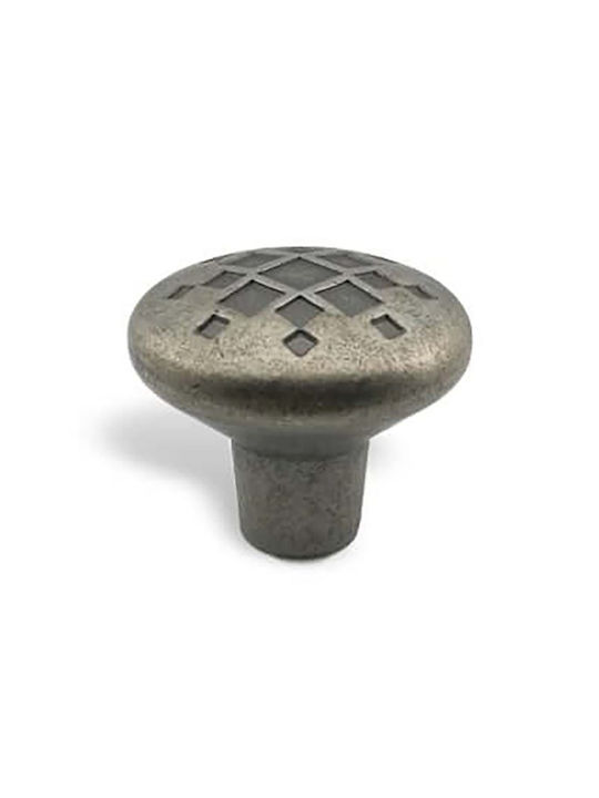Furniture Knob Estamp 8842 Antique Iron Ø28mm