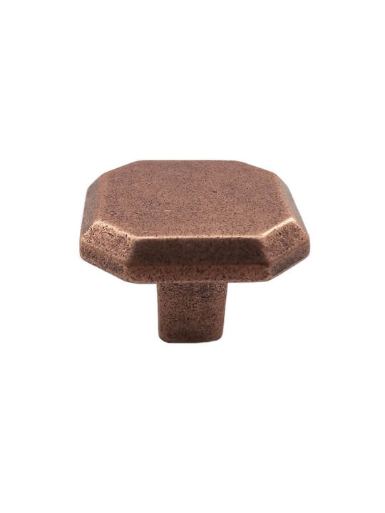 Buton Mobilier Giusti 752 Antic Cupru Ø32mm