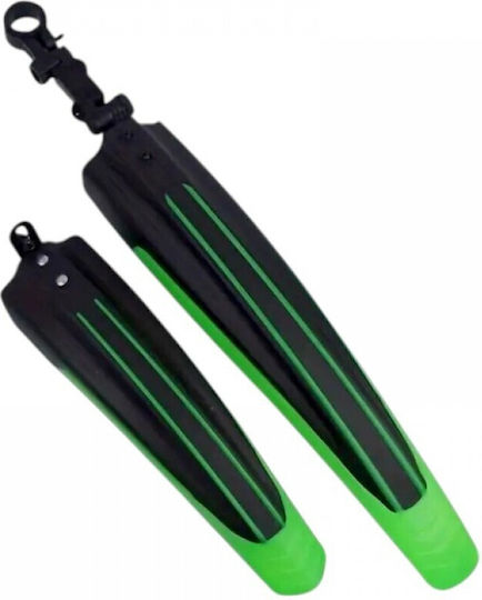 Set Bicycle Mudguards Front Back S23-806 650370 Green