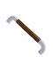 Italian Furniture Handle Eureka 11685-096-lef1 White Wooden Size 9.6cm