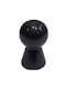 Italian Furniture Knob Eureka 11723-000-nel1 Black Acrylic Resin D.17