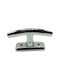 Italian Brass Window Handle Mandelli 4768-ino1 Chrome Glossy Dimensions 105×29×55 Mm