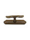 Italienischer Bronze Fenstergriff Mandelli 4761-brz1 Bronze Maße 157×39×60 Mm