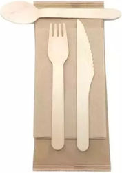 Holzdecke Messer-Gabel-Löffel Craft Serviette Craft Umschlag 100 Stück