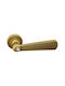 Door Handles Rosette Linea Cali Opera Matte Gold Patina Swarovski Crystal Left Security Cylinder