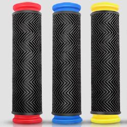 Rubber Non-Slip Bicycle Handlebar Grips 12.5cm 2pcs Sf020 Red Blue Yellow