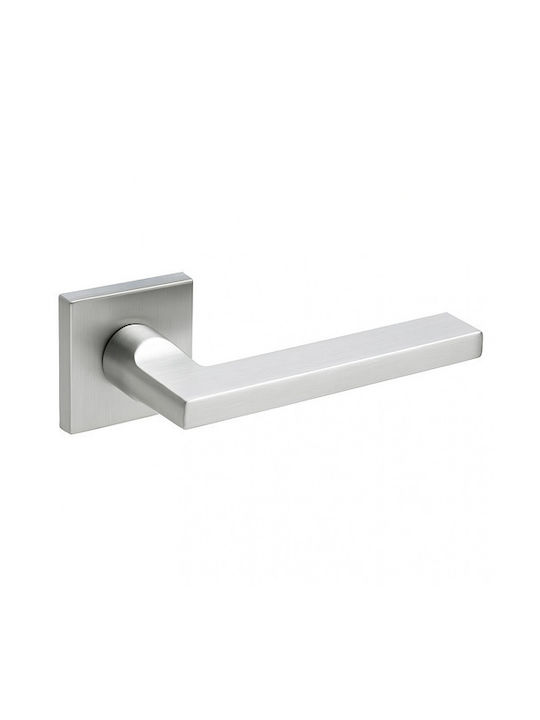 Door Handle Rosette Finetto Art.842056 121 5x50mm Satin Inox Right Front Door 243-842a056bsn-Right Front Door