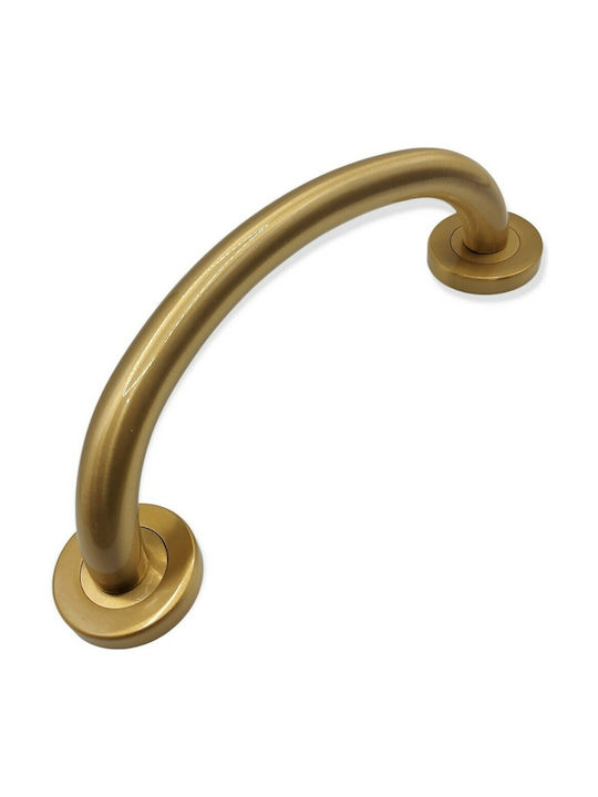 Italienische Messing-Türgriff Valli&valli 4913-20a1 Gold Matt Satinierte Größe 21,0cm