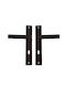 Oramis Door Lever 18-006 Black Middle Door Plate Pair Center 75mm