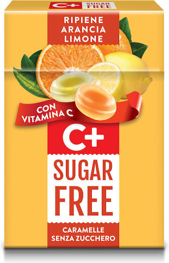 Orange & Lemon Vitamin C 50g Hard Candy No Added Sugar Orange & Lemon Vitamin C Gluten Free Vegan