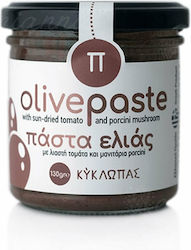 Olivenpaste Getrocknete Tomate Pilz Porcini 130gr Kýklōpas Olivenpaste Getrocknete Tomate Pilz Porcini 130gr Kýklōpas