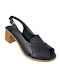 Leder Sandalen Anatomisch Schwarz