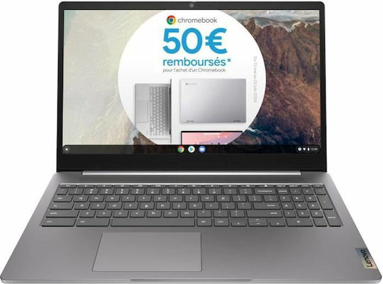 Lenovo IdeaPad 3 Chrome 15IJL6 15.6" FHD (Celeron Dual Core-N4500/4GB/64GB SSD/Chrome OS) Arctic Grey (US Keyboard)