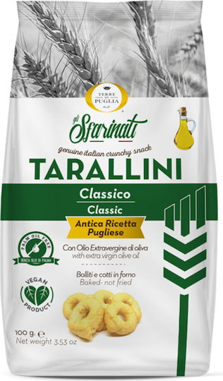 Tarallini Classic Extra Virgin Olive Oil 100g Salty Snack Type Koulouraki