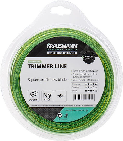 Krausmann Serrated Brush Cutter Trimmer Line 3mm 45m AC14238