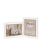 Ayas Picture Frame Double Wooden White Beige 2 Photos 13x18 1 Horizontal 1 Vertical