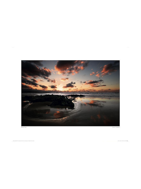 Art Print Sunset Cantabria Poster 40x50cm