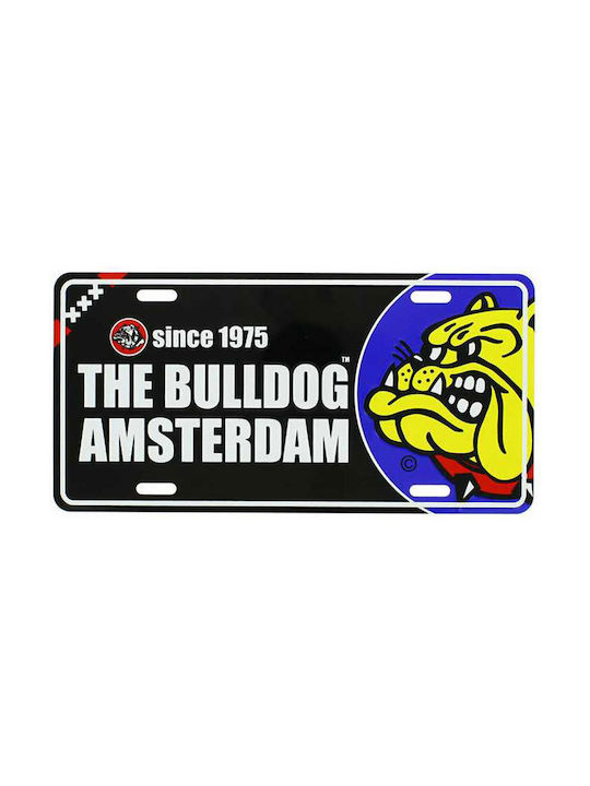 Bulldog Amsterdam License Plate Μαύρο