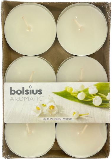 Bolsius Lumânări Mici Aromatice Cu Miros De Crinul Din Vale În Culoare Bej Până La 8 Ore De Ardere 6 Bucăți