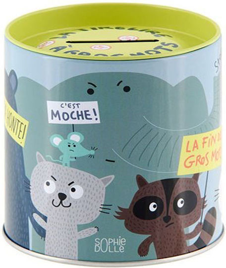 Cutie De Bani Derriere La Porte Gros Mots Metalică Φ8 5x10cm Multicoloră 49p005-m024635