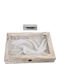 Wooden Wedding Crown Case 36x27x6cm Vintage Ecru
