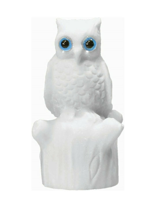 Eule Statue Alabaster Weiß 4,5cm x 3cm