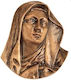 Head Virgin Mary Large Stainless Steel 22x18