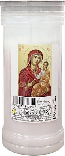 Κερί Διαρκείας 40τ Ιταλικής Παραφίνης Ά Ποιότητας 4 Hμερών Λευκό