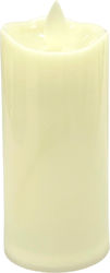 Electric Candle Tree Trunk Ø 50mm Led Moving Flame 110mm Ivory