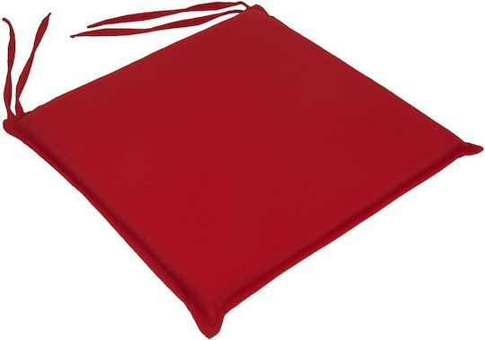 Fer-Forge Chair Cushion Be Comfy Burgundy 03 40 X 40 X 4