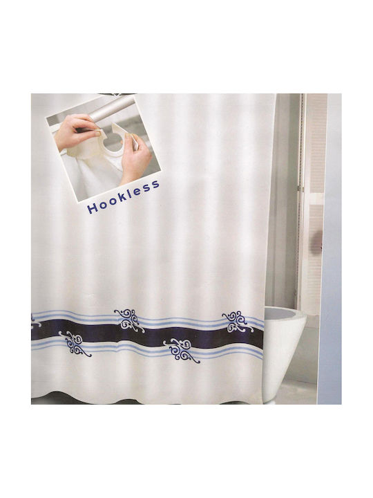 Cortină De Duș Hookless No 1026 Ecru 1,80 X 1,80