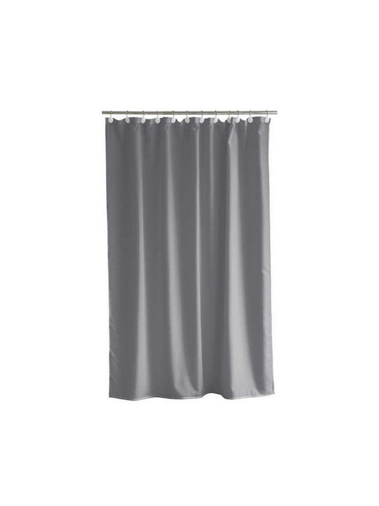 Shower Curtain Comfort 722068 180x200cm Grey Sodahl 180w x 200h Polyester