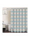 Forhome 930320 Shower Curtain Fabric Peva 180x180cm Design Rhombus Home