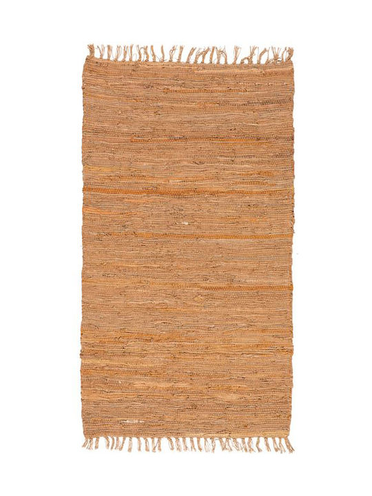 Persische Leder Teppiche Solide 130227/02f Rost 70x130cm
