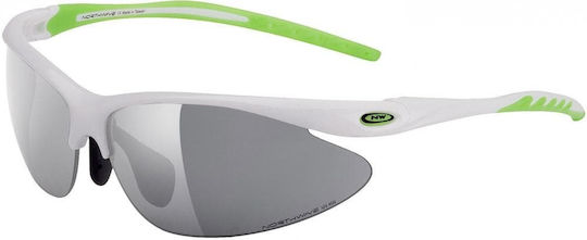 Northwave Cycling Glasses with White Frame & Dark Lenses
