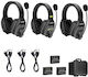 Stereo Intercom Solution Comp Witalk Wt3d3xbat 3 Persons Full-duplex 1.9ghz Dual-ear Black