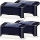 Set 4 Lămpi Solare de Perete Alb Cald cu Fotocelulă IP65 7.8bucx4.5bucx4.2buccm