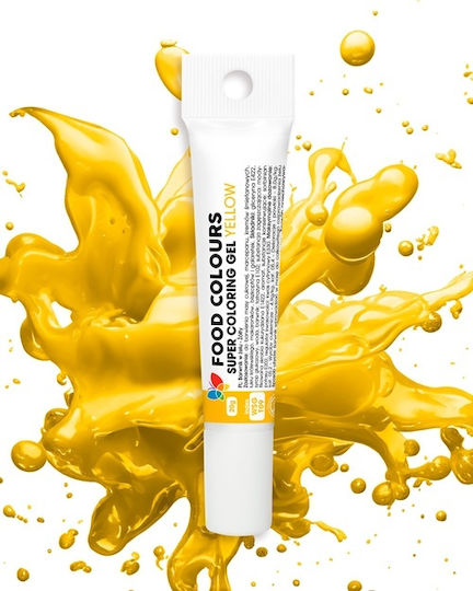 Food Colours Colorant pentru Cofetărie în Formă de Gel Galben 1buc 20gr Tub