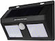 Lampa Montat pe perete Lampă Solară 600lm Alb Rece 6000K cu Senzor de Mișcare și Fotocelulă IP65 8bucx4.5buccm