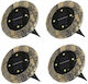 Set 4 Lămpi Solare 2.4W cu Senzor de Mișcare și Fotocelulă IP67