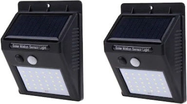 Set 2 Lămpi Solare 0.55W cu Senzor de Mișcare IP65 12.4bucx9.5bucx4.7buccm
