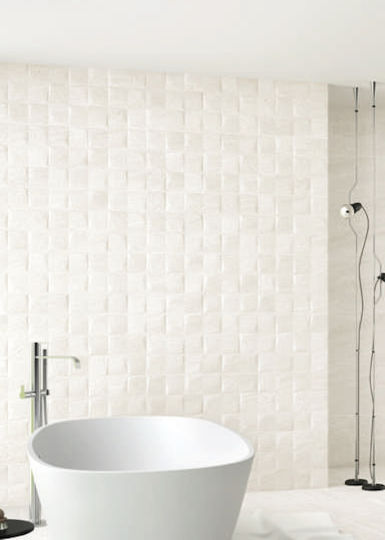 Cube Sandstone White Mat 33.3x100 Κεραμικό Πλακάκι Τοίχου Ματ Εσωτερικού Χώρου