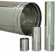 Chimney Pipe Chimney Tube Diameter 80mm Length 0.50 M Inox Single Wall
