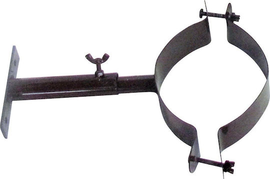 Hosseven Στήριγμα Σόμπας Μπουρί Εμαγιέ Καφέ Φ120mm Πτυσσόμενο 7-12cm